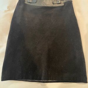 Black corduroy skirt